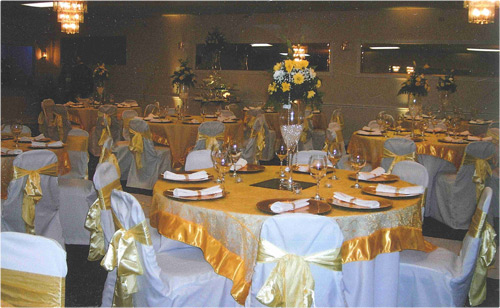 Customer decorated hall